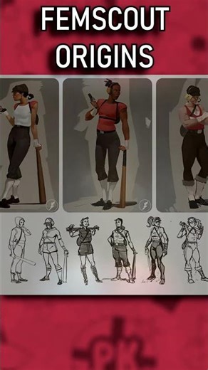 Femscout Origins #gaming #teamfortress2 #tf2 #tf2memes #ytshorts #adultswimbump #minecraft