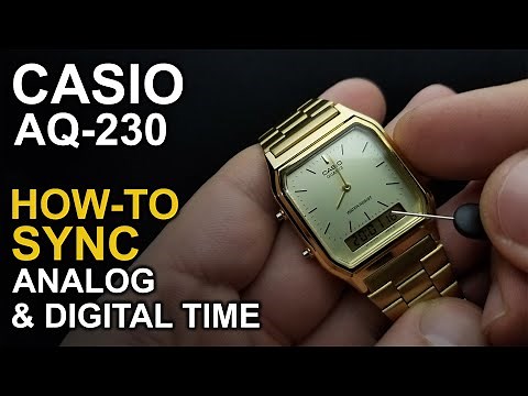 Casio AQ-230 - Adjusting watch hands - Module 5154