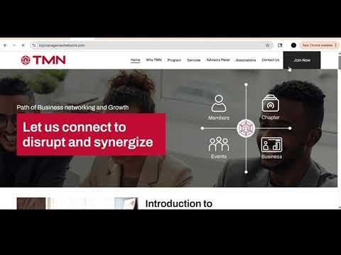 Top Management Network (TMN) Website Walkthrough