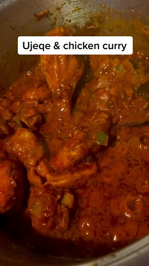 Delicious Ujeqe and Chicken Curry Recipe