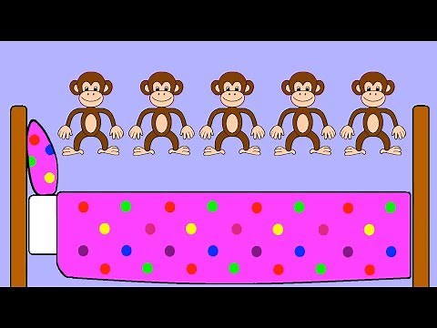 Five Little Monkeys | COUNTING SONG | Nursery Rhyme | @rainbowrabbitsongs | #rainbowrabbitsongs
