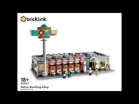LEGO 910013 Instructions | Bricklink | Retro Bowling Alley | Bricklink Designer Program