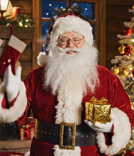 Replying to @filipmariana793 Craciun fericit! 🎄🎅 #craciun2025 #moscraciun #videocadou #personalizat #santa