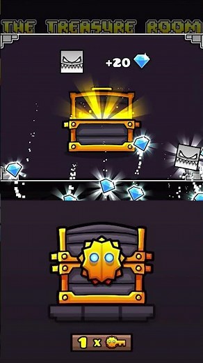 CHEAT CODES New Gold Key Chest Reward in Geometry Dash 2.207 🫢 | #geometrydash #cheatcodes