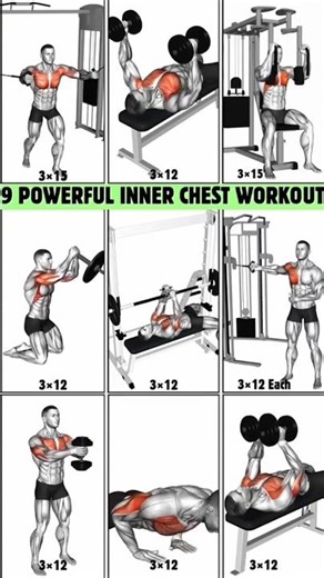 🔥Best 9 Powerful Chest workout for beginners to Advance|| #shorts #chest #chestworkout #gymworkout