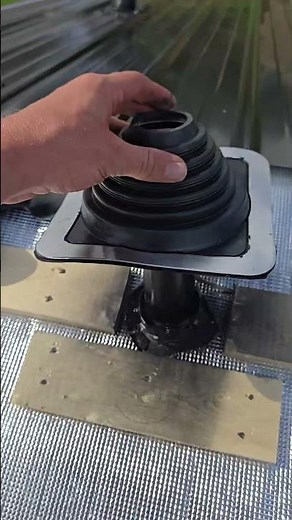 Mobile Home Roof Over Pipe Retrofit #metalroofing