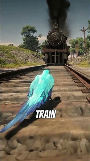 What Happens if Animals Go Under a Train in RDR2? #shorts