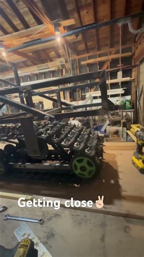 Track sled build about done. ✌🏻 #winter #snow #fun #adventure #gold # #sledding #snowmachine