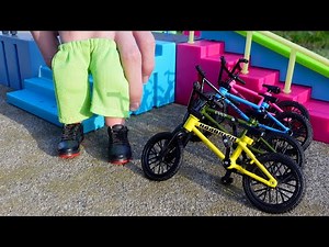 BMX Finger | Finger BMX Bikes Match Tech Deck Ramp Colors Challange! | BMX Tricks