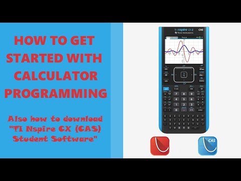 Getting Started on Calculator Programming (Downloading "TI Nspire CX [CAS] Student Software")