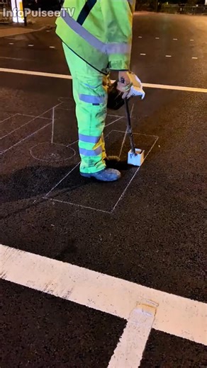 68K views · 132 reactions | Perfect Road Sign Drawing on Asphalt ‍♂️ | Cassie Yates | Facebook