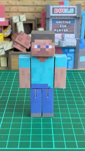 Minecraft Papercraft Steve Tutorial and Template