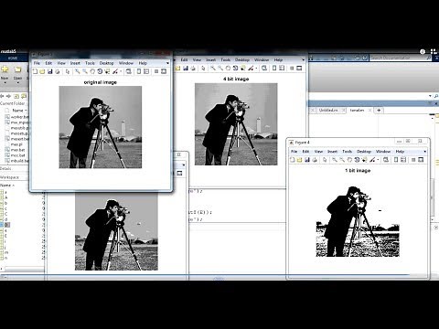 Tonal resolution (displaying 4 bits ,2bits ,1bit image in matlab)