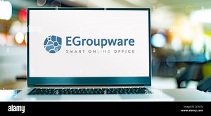 POZNAN, POL - DEC 8, 2021: Laptop computer displaying logo of EGroupware, free open-source groupware software intended for businesses from small to en Stock Photo - Alamy