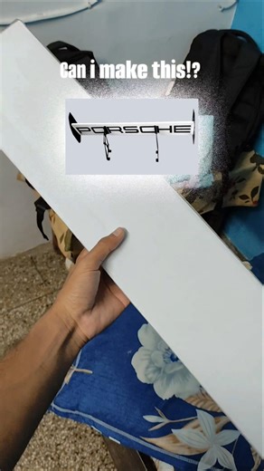 Making a Porsche Spoiler Wall Shelf 🏎️🔥 || DIY || #shorts #diy #porsche #car