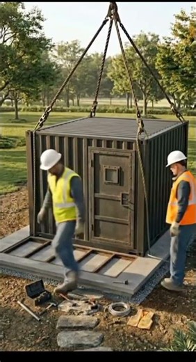 Container Coffee Shop Construction #containerhouse #shippingcontainerhouse