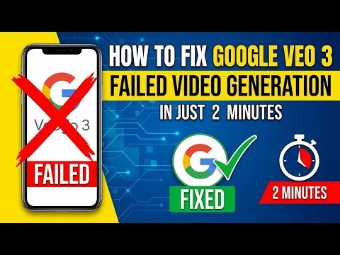 Google Veo 3 Failed Generation Fix | How to Solve Veo 3 Video Generation Error (Step-by-Step)