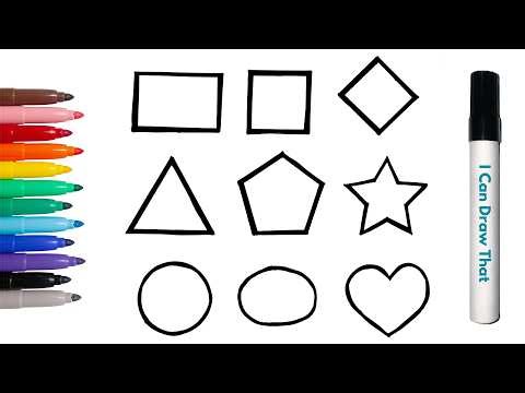 Learn Shapes and Colors for Kids | Fun & Easy Drawing!