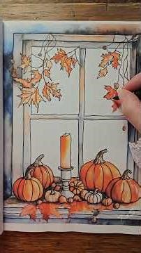 Autumn Window Decoration