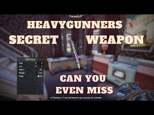 fallout 76 : Formula P what does it do and where to get the mats to craft it