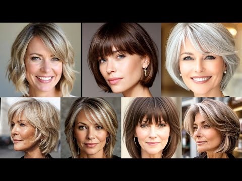50 Chin Length Haircuts for Mature Women Over 50 | Classy & Modern Hairstyles 2025