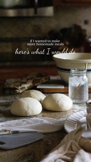 Angelina | Simple, whole-food recipes on Instagram: "It’s so much simpler than you think. 1. Pick 3 simple meals and repeat them weekly. If you’d family loves them, who cares how often you eat them? 2. Keep your pantry stocked with basics you actually use. 3. Make one thing from scratch each week (bread, broth, muffins, tortillas). Pretty soon you will have an entire collection of recipes you make from scratch. 4. Build confidence before worrying about “fancy.” Save those recipes with multiple s