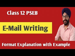 email writing class 12 english pseb 12th class email format general english
