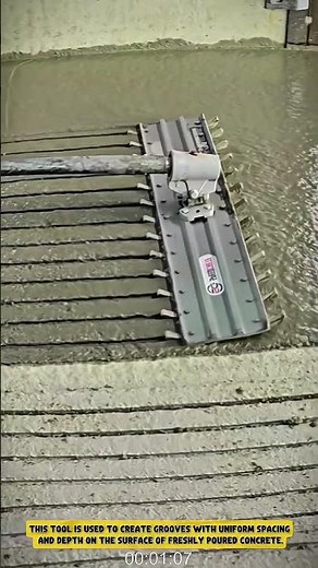 This is the Process of Creating Grooves on Concrete Floors Using Special Tools