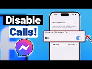 How to Disable Calls on Messenger! [iPhone or Android]