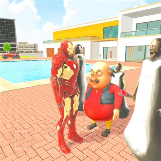 😤Indian theft auto simulator🤣 #ironman #motupatlu #granny