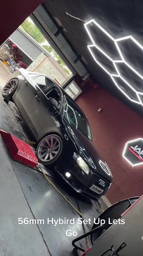 First Hybrid Set up this week #56mm #audi #boosted #map #stage2 #a4 #jaf