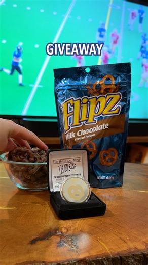GIVEAWAY 🥨🍫 One grand prize winner will score a bag of Flipz signed by the one and only @juicecheck44 and one of our exclusive commemorative Flipz coins! We teamed up with Highland Mint (yes, that legendary game-day coin company) because this debate is SERIOUS business. 🗣️Say it with us: coin FLIP, not coin TOSS. 🗣️ Plus, five additional winners will take home their own commemorative Flipz coin and plenty of Flipz to snack on during game-day watch parties. For the chance to win: 🗳️Comment &