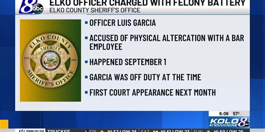 Elko Police officer charged in connection with fight