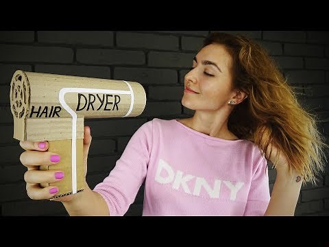DIY Working Hair Dryer from Cardboard at Home