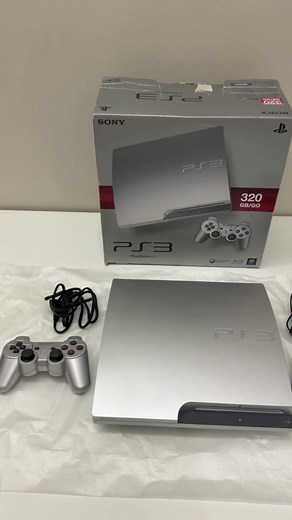 بلايستيشن 3 سليم سلفر 320GB مع الكرتون ويدين للبيع