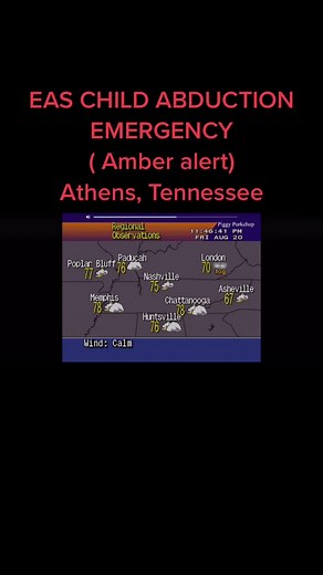 Amber Alert Activation for Child Abduction in Tennessee