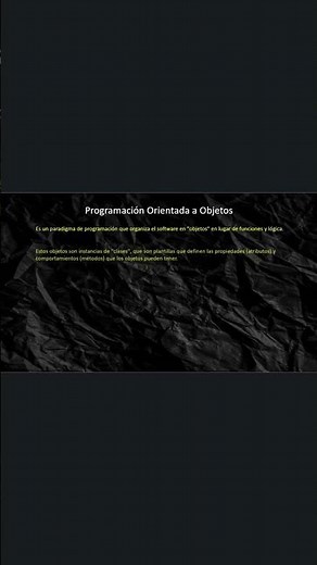 Definición de la PROGRAMACIÓN ORIENTADA a OBJETOS