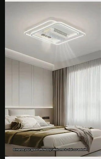 ceiling fan with light remote control for bedroom livingroom dining eye protection silent fans light