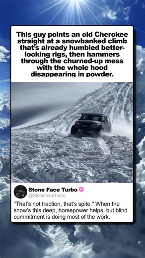 HOW DID THIS XJ CHEROKEE TURN A SNOW HILL INTO A PLOW RUN?