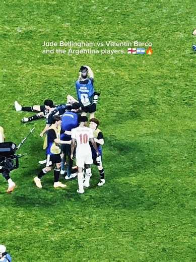 Jude Bellingham vs Valentin Barco and the Argentina players. 🏴󠁧󠁢󠁥󠁮󠁧󠁿🇦🇷🔥 #judebellingham #england #argentina