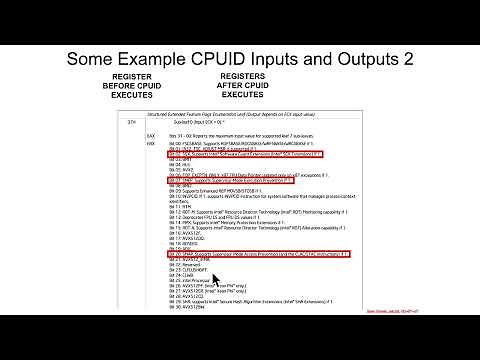 Warm Up: CPUID Instruction