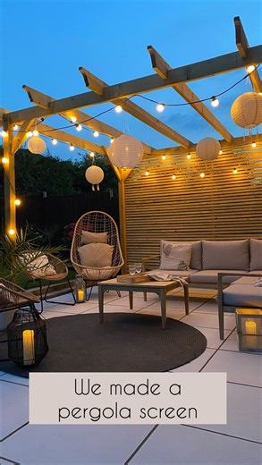 500K views · 3K reactions | We made a pergola privacy screen with...