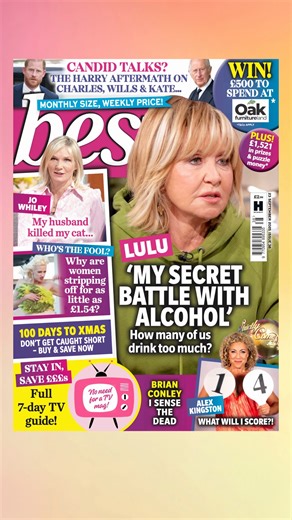 560K views · 58 reactions | The new issue of best is out today! With Lulu’s recent alcohol battle admission, we ask how many of us drink too much? With Harry’s latest UK visit, what’s the afternoon for the King, Wills and Kate? PLUS why are women stripping off for as little as £1.54? AND with just 100 days until Christmas, don’t get caught short, read our guide to saving! All this and much more in the latest issue of Best, out now! | best Magazine | Facebook