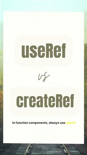 useRef vs createRef in 30 Seconds! React Interview Question