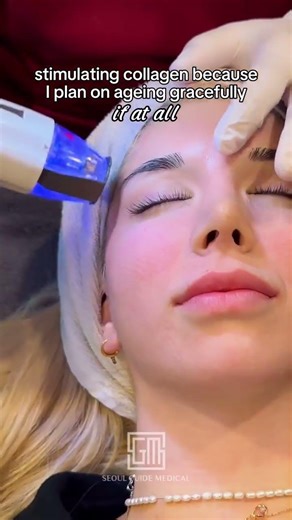 Stimulating collagen because I plan on aging gracefully… if at all.