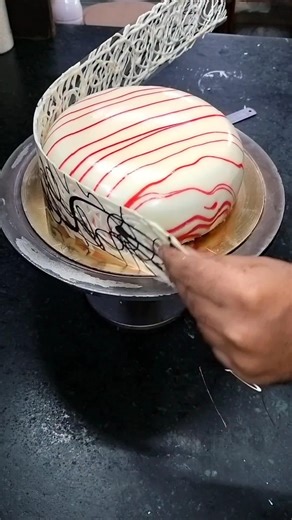 white glaze cake decoration #cake #tutorial #cakedecorating #gymmotivation #foryou #ytshorts #viral