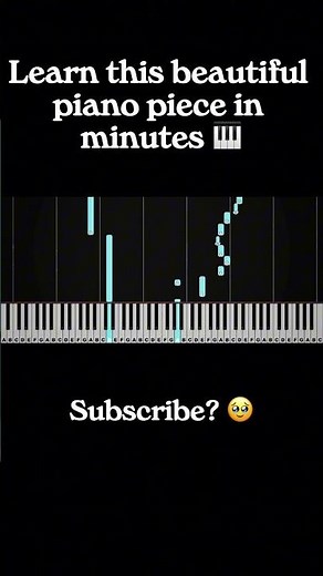 Learn this beautiful piano piece in minutes 🎹 #piano #tutorial #fyp