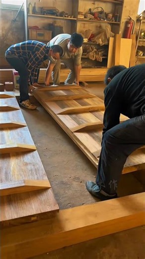 Crafting a Traditional Chinese Wooden Gate | Real Shot Assembly #ubdoorindustry #woodworking #viral