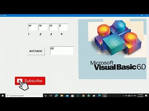 Calculate average of four (4) numbers in visual basic 6.0 | Step by Step tutorial in hindi