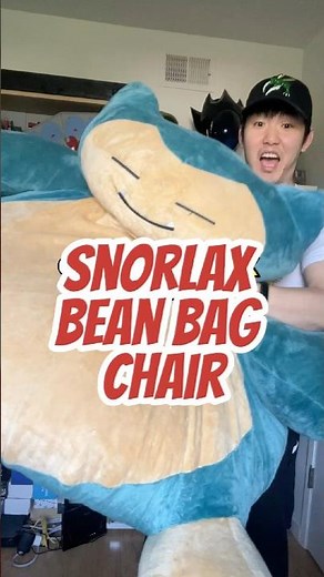 Giant Snorlax Bean Bag Chair #shorts #pokemon #snorlax #pokemonplush #pokemonmerchandise